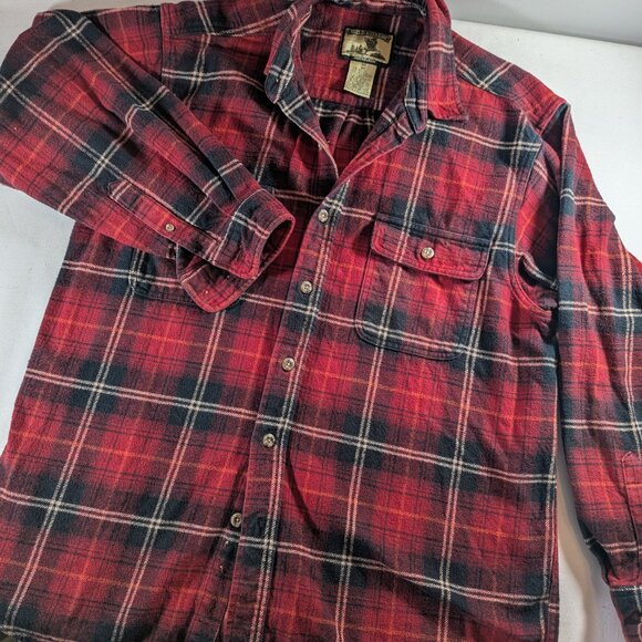 Field & Stream size M thick plaid flannel 100% cotton utility shirt for men - Picture 11 of 11